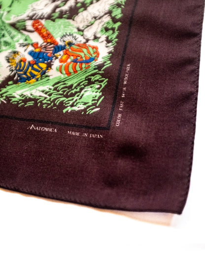 SCARF GREAT PLAINS - WOOL × SILK - BROWN