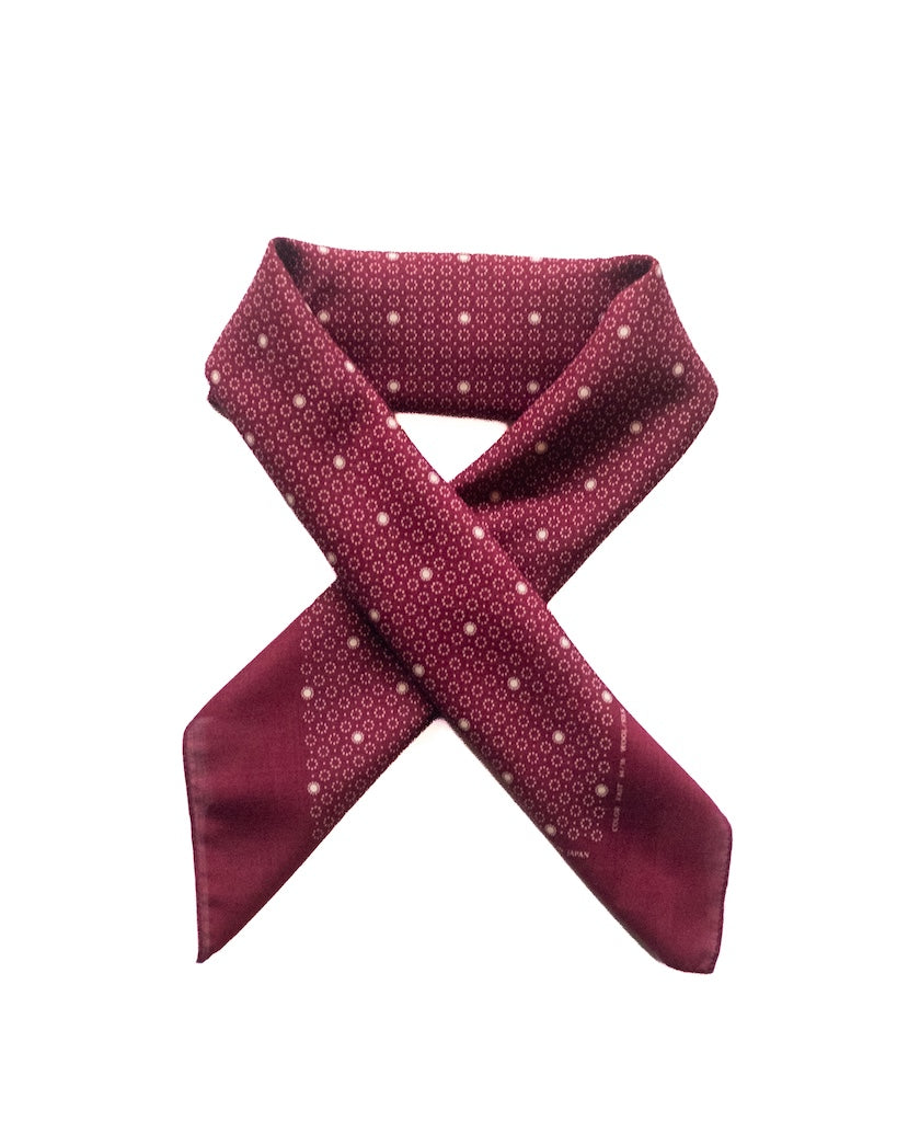 SCARF MALHOUSE - WOOL × SILK - BURGUNDY