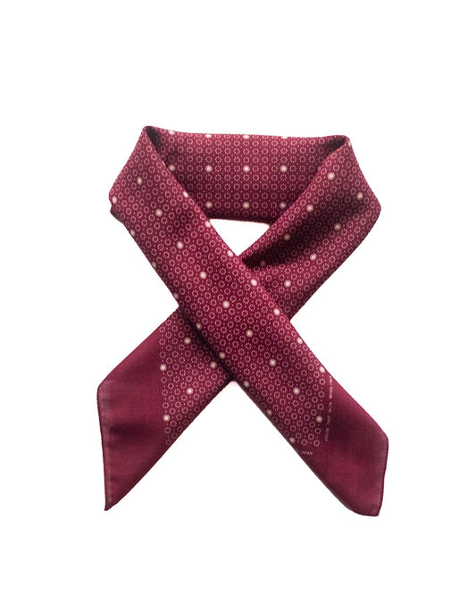 SCARF MALHOUSE - WOOL × SILK - BURGUNDY