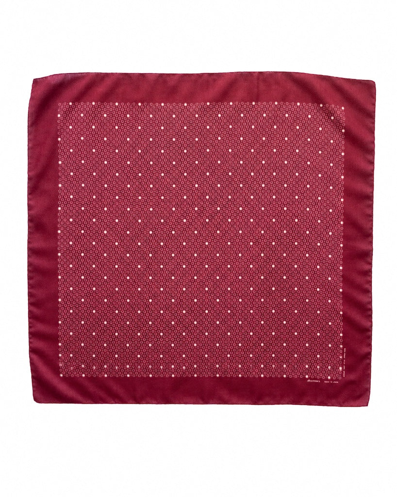 SCARF MALHOUSE - WOOL × SILK - BURGUNDY