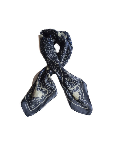 ANATOMICA アナトミカ vicunandina ビクナンディーナスカーフ UNICORN SCARF - WOOL × SILK - NAVY – ANATOMICA KYOTO アナトミカ京都