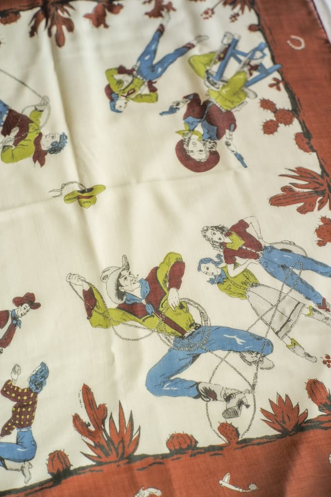 WESTERN SCARF - WOOL × SILK - OCHRE