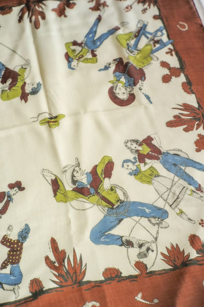 WESTERN SCARF - WOOL × SILK - OCHRE