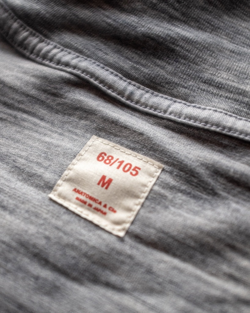 SFM TURTLE NECK TEE - MERINO WOOL - CHARCOAL & GREY