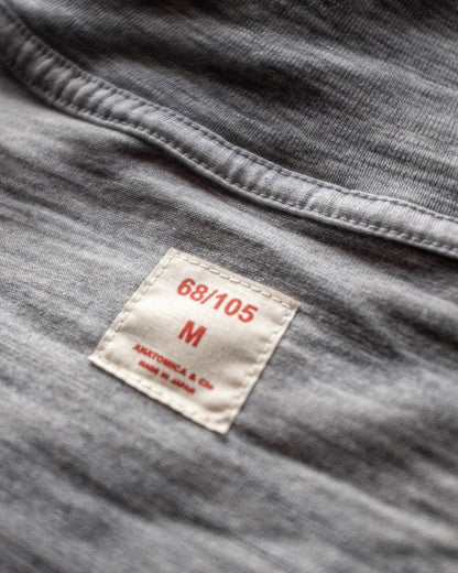 SFM TURTLE NECK TEE - MERINO WOOL - CHARCOAL & GREY