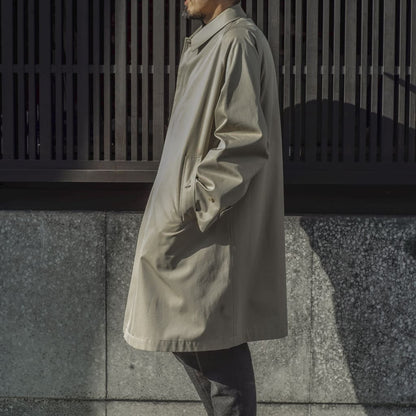 SINGLE RAGLAN COAT Ⅰ - COTTON GABARDINE - BEIGE