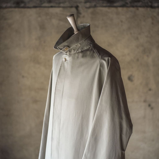 SINGLE RAGLAN COAT Ⅰ - COTTON GABARDINE - BEIGE