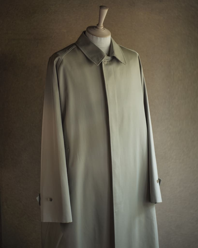 SINGLE RAGLAN COAT Ⅰ - COTTON GABARDINE - BEIGE