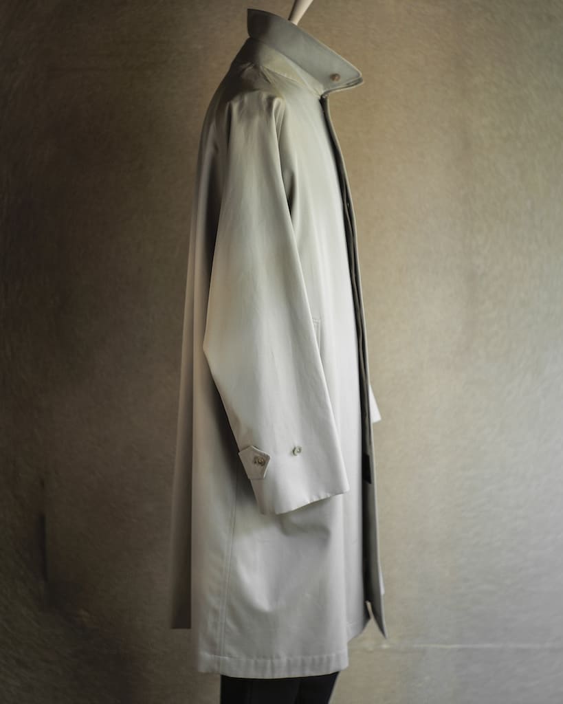 SINGLE RAGLAN COAT Ⅰ - COTTON GABARDINE - BEIGE – ANATOMICA KYOTO