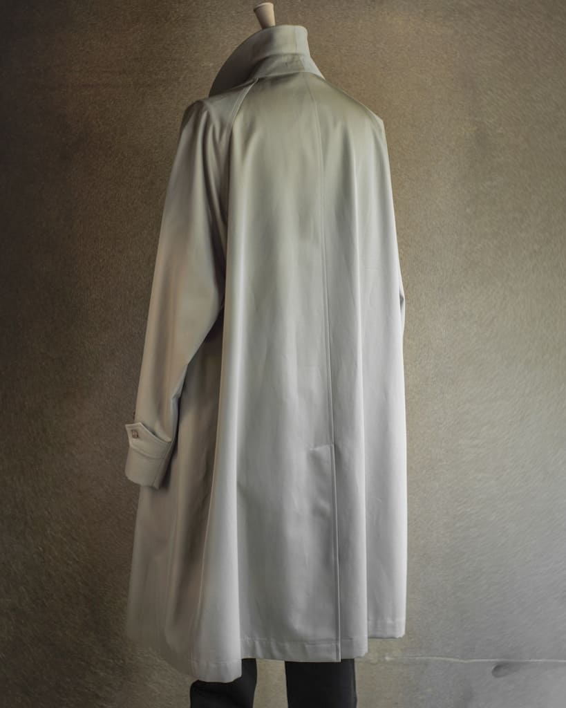 SINGLE RAGLAN COAT Ⅰ - COTTON GABARDINE - BEIGE – ANATOMICA KYOTO