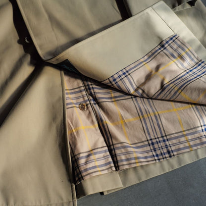 SINGLE RAGLAN COAT Ⅰ - COTTON GABARDINE - BEIGE