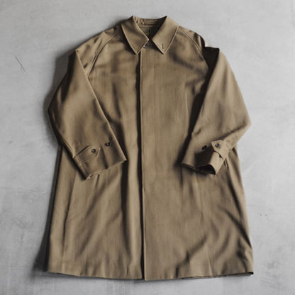 SINGLE RAGLAN COAT Ⅵ - COVERT CLOTH - LOVAT