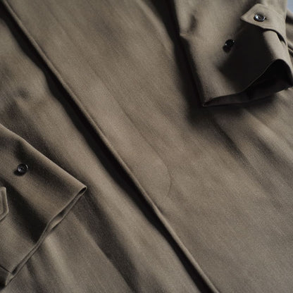 SINGLE RAGLAN COAT Ⅵ - COVERT CLOTH - LOVAT