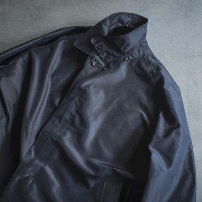 SINGLE RAGLAN COAT Ⅸ - SILK TAFFETA - NAVY