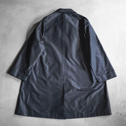 SINGLE RAGLAN COAT Ⅸ - SILK TAFFETA - NAVY