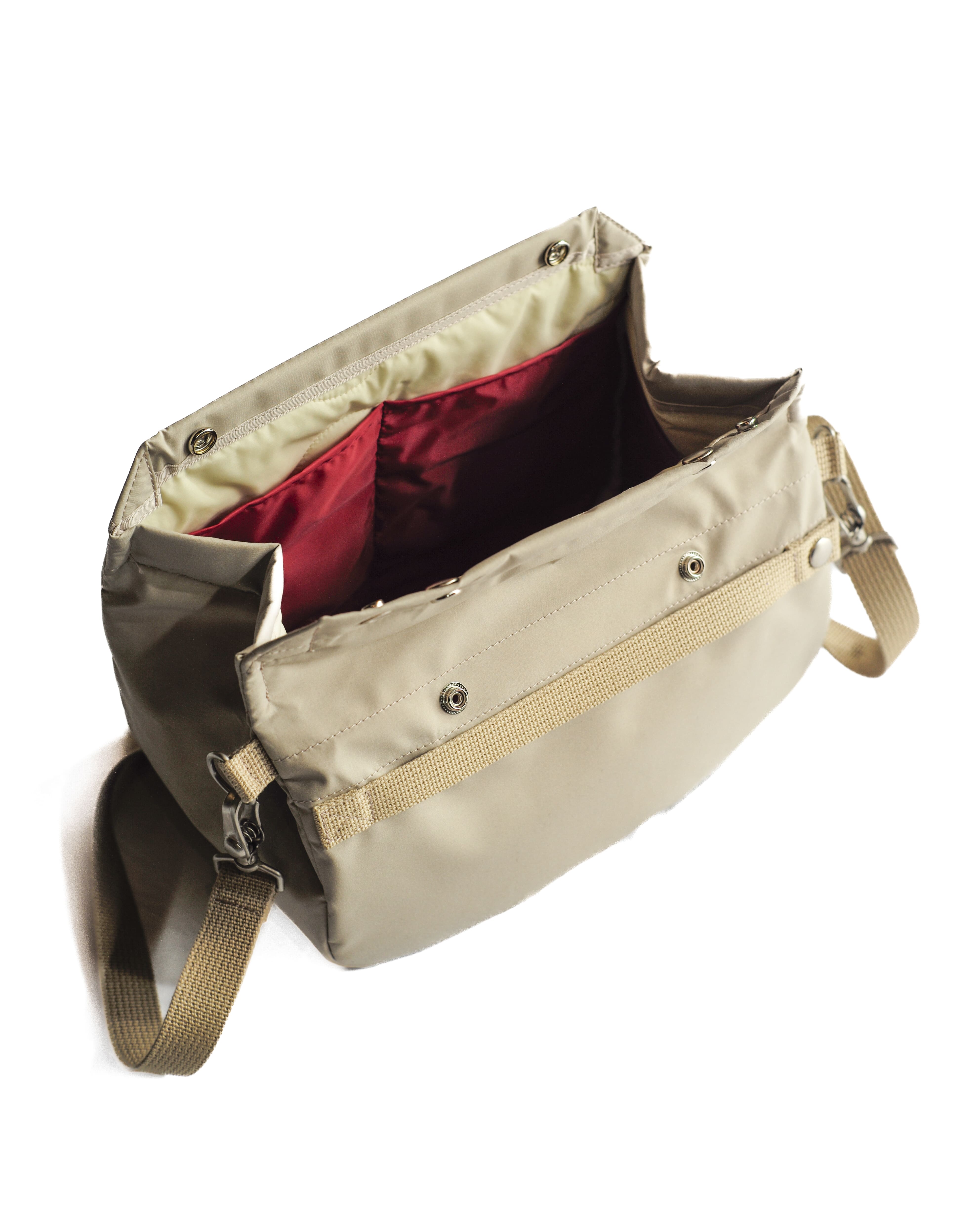 SMALL SHOULDER BAG - VINTAGE GORE-TEX - SAND – ANATOMICA KYOTO