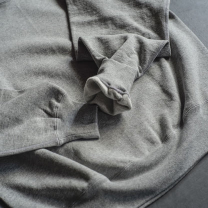 SWEAT RAGLAN CREW NECK - COTTON × POLYESTER - GREY