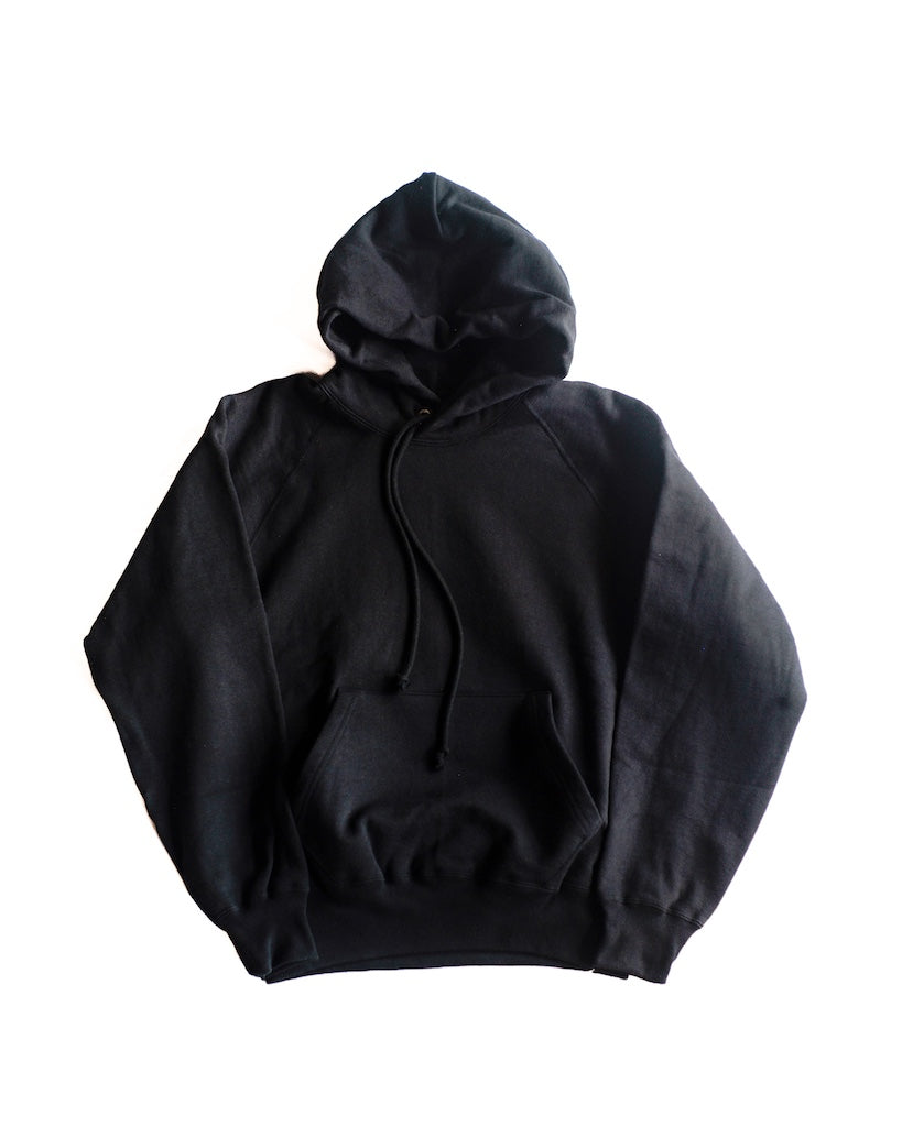 SWEAT RAGLAN PARKA - COTTON × POLYESTER - GREY & BLACK