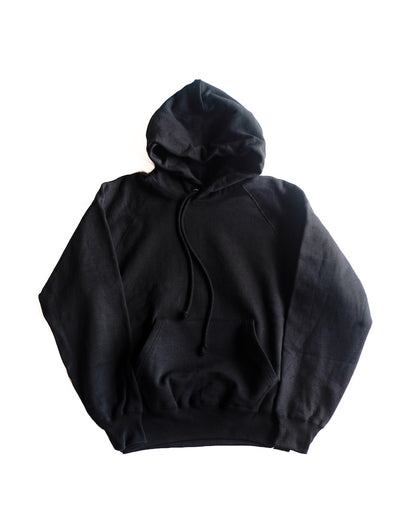 SWEAT RAGLAN PARKA - COTTON × POLYESTER - GREY & BLACK