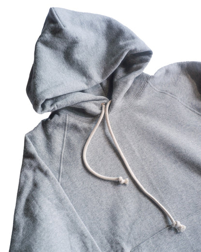 SWEAT RAGLAN PARKA - COTTON × POLYESTER - GREY & BLACK