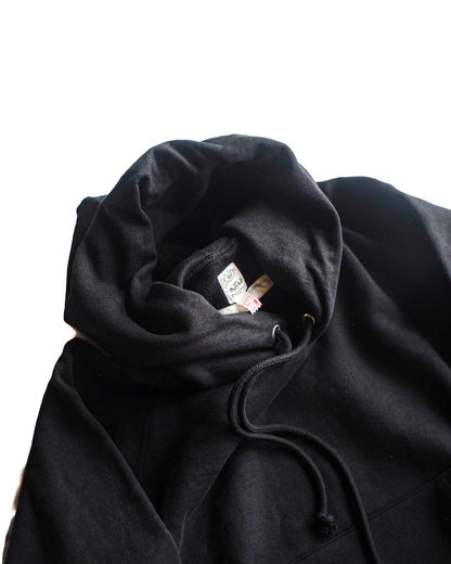 SWEAT RAGLAN PARKA - COTTON × POLYESTER - GREY & BLACK
