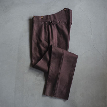 TANGO - LODEN WOOL - AUBERGINE