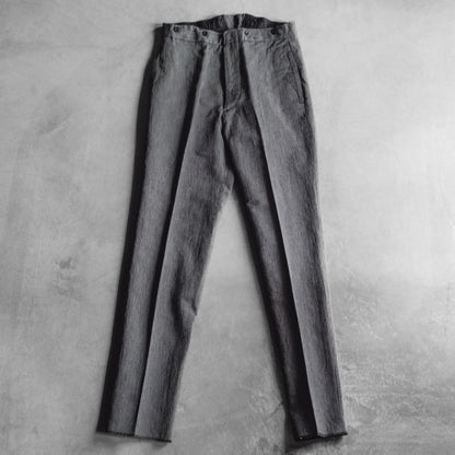 TENNIS - COUTIL MICRO RAYURE - CHARCOAL