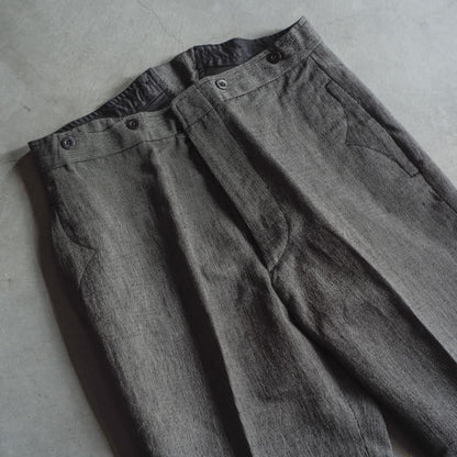 TENNIS - COUTIL MICRO RAYURE - CHARCOAL