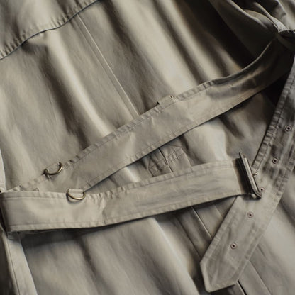 TRENCH COAT - COTTON GABARDINE - BEIGE