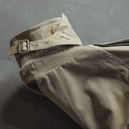 TRENCH COAT - COTTON GABARDINE - BEIGE