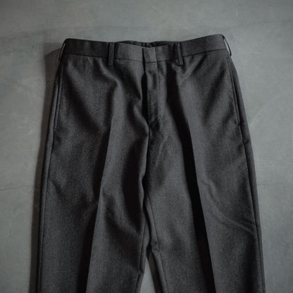 TRIM FIT PANTS Ⅲ - WOOL SERGE - CHARCOAL
