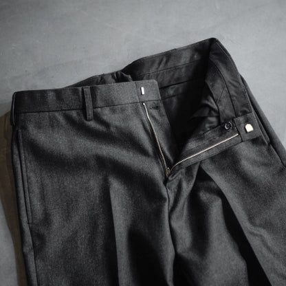 TRIM FIT PANTS Ⅲ - WOOL SERGE - CHARCOAL