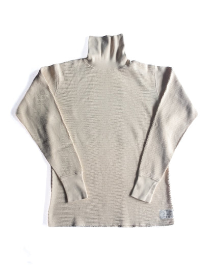 TURTLE NECK THERMAL - COTTON - NATURAL & BLACK