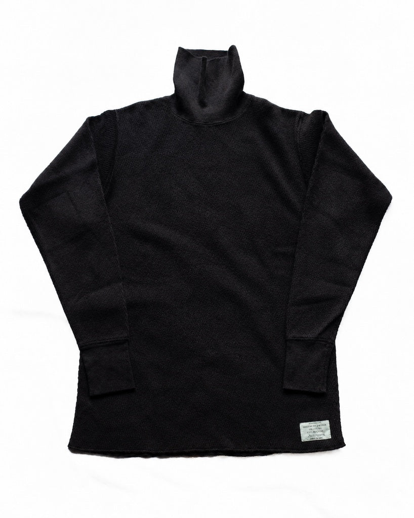 TURTLE NECK THERMAL - COTTON - NATURAL & BLACK