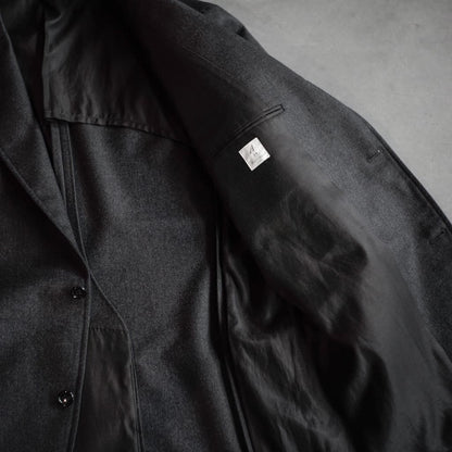 UNIVERSITY JACKET - WOOL SERGE - CHARCOAL