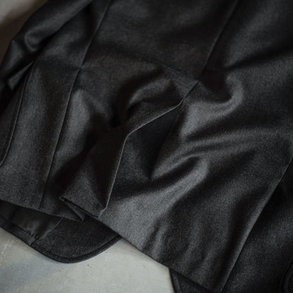 UNIVERSITY JACKET - WOOL SERGE - CHARCOAL