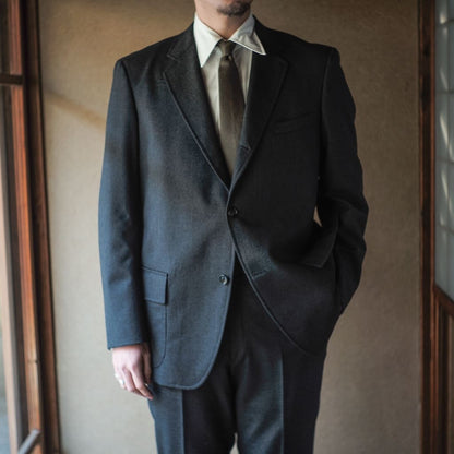 UNIVERSITY JACKET - WOOL SERGE - CHARCOAL