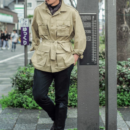 USAF BUSH JACKET - COTTON POPRIN - BEIGE