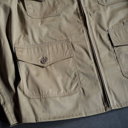 USN FLIGHT JACKET - COTTON POPRIN - BEIGE & NAVY