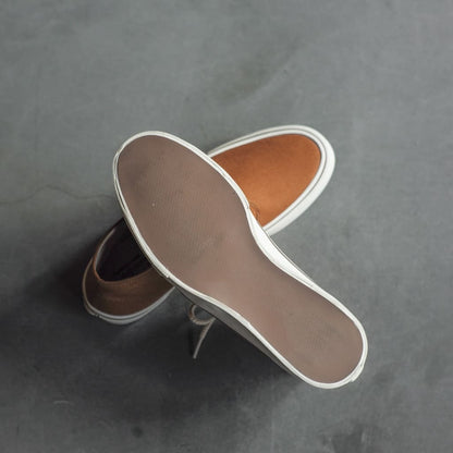 WAKOUWA CHUKKA - BROWN CANVAS - WHITE SOLE