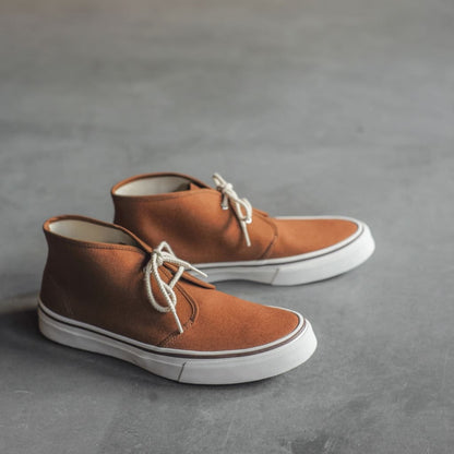 WAKOUWA CHUKKA - BROWN CANVAS - WHITE SOLE