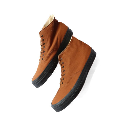 WAKOUWA HIGH CUT - BROWN CANVAS - BLACK SOLE