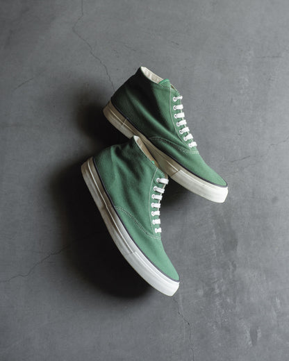 WAKOUWA HIGH CUT - GREEN CANVAS - WHITE SOLE