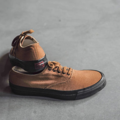 WAKOUWA LOW CUT - BROWN CANVAS - BLACK SOLE
