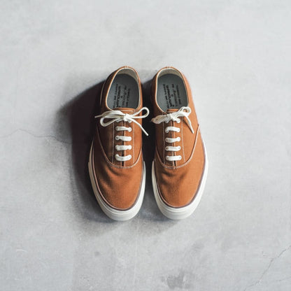 WAKOUWA LOW CUT - BROWN CANVAS - WHITE SOLE