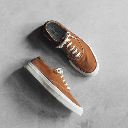 WAKOUWA LOW CUT - BROWN CANVAS - WHITE SOLE