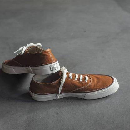 WAKOUWA LOW CUT - BROWN CANVAS - WHITE SOLE