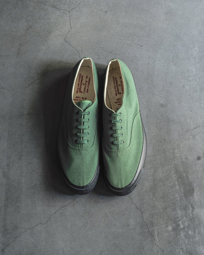 WAKOUWA LOW CUT - GREEN CANVAS - BLACK SOLE