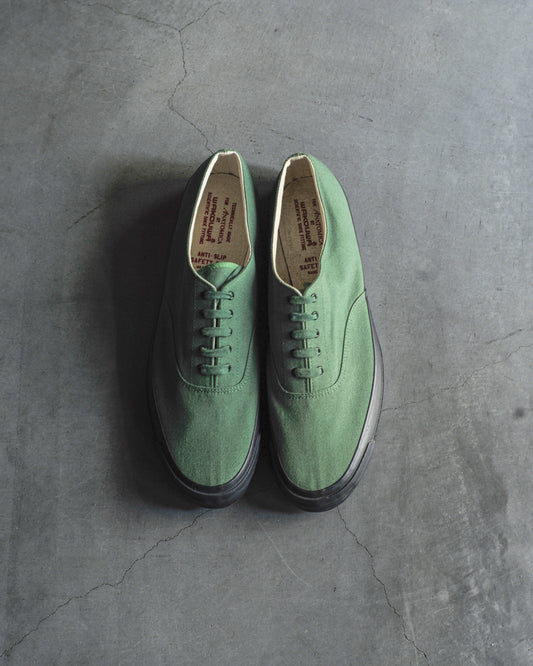 WAKOUWA LOW CUT - GREEN CANVAS - BLACK SOLE
