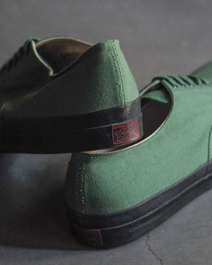 WAKOUWA LOW CUT - GREEN CANVAS - BLACK SOLE